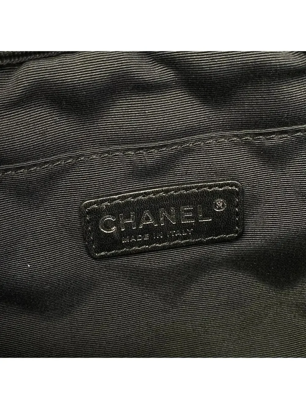 Chanel 2.55 Matelass Black White Nylon #295569C96B
